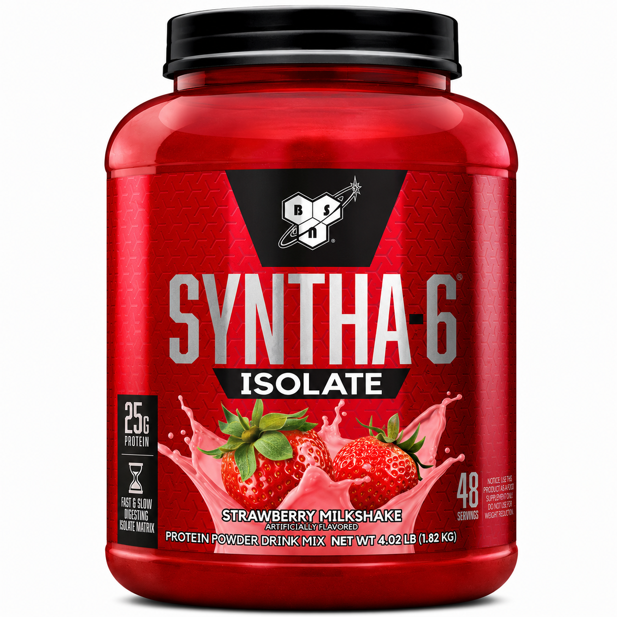 BSN - Syntha 6 Isolate Strawberry Milkshake x 4 lb 48 Doses