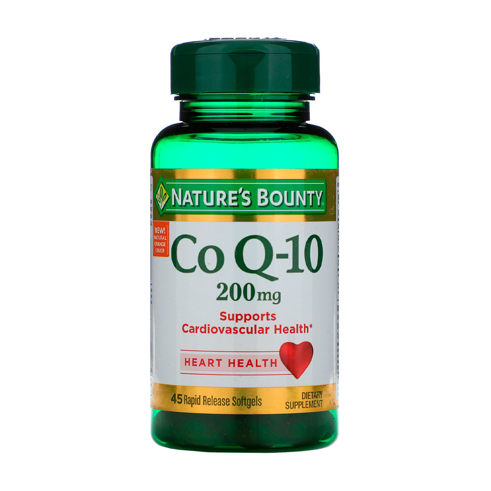 Co Q-10 Nature's Bounty 200 mg 45 Cápsulas Gel