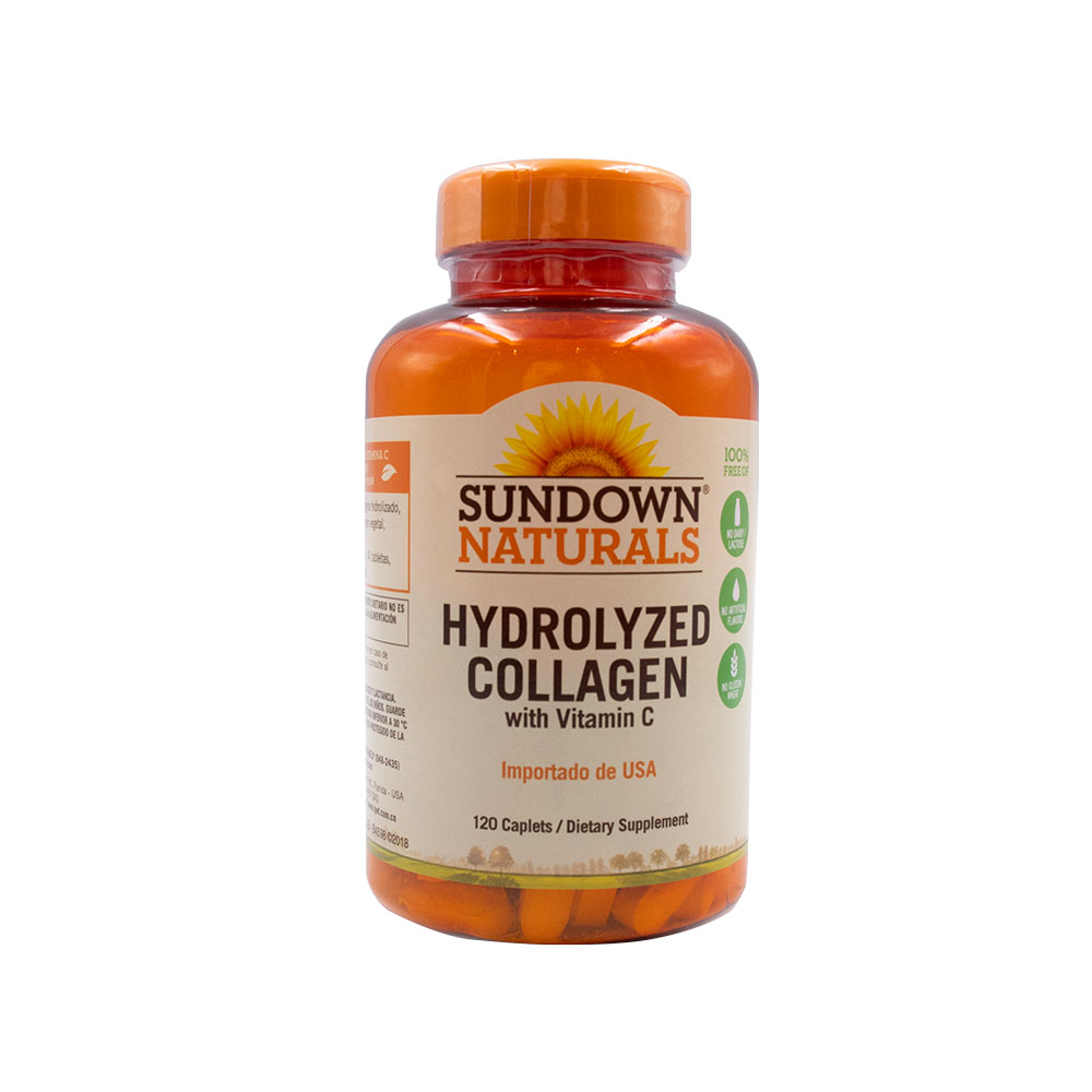 Sundown Colágeno Hidrolisado com Vitamina C - 120 Cápsulas