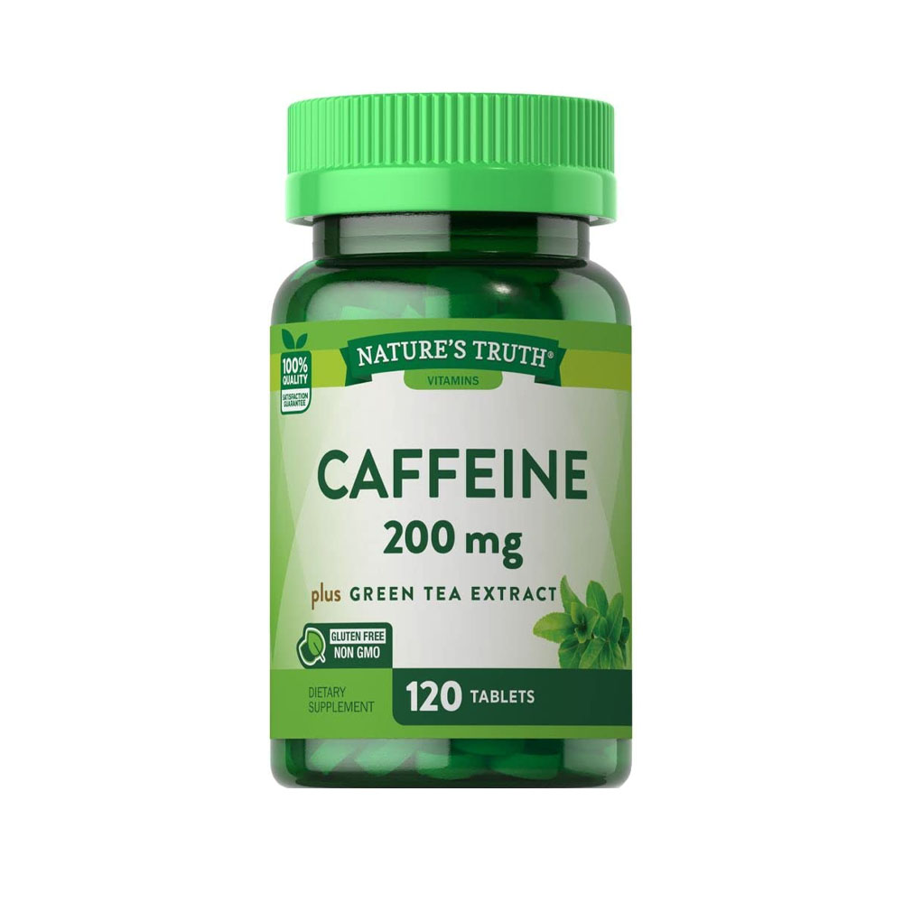 Caffeine Nature's Truth Green Tea Extract 200 mg Plus 120 tabs