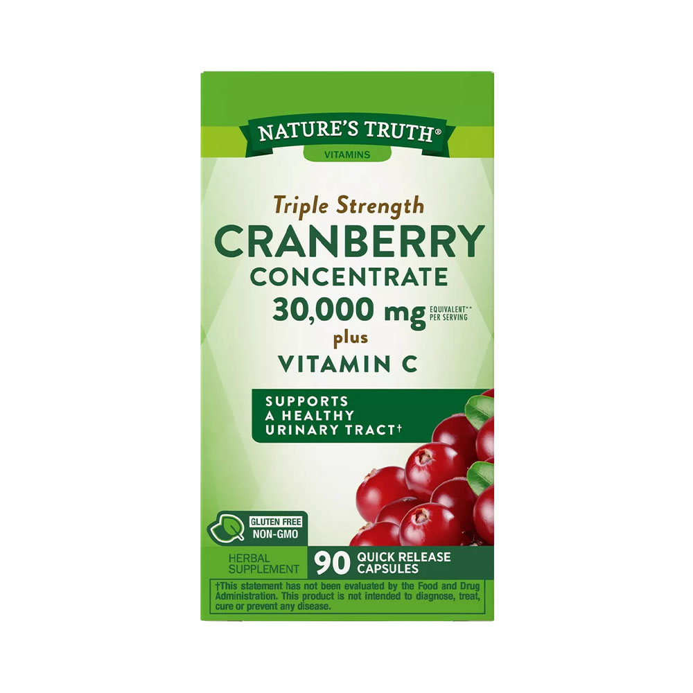 Nature's Truth Cranberry Concentrate 30,000 mg 90 Cápsulas