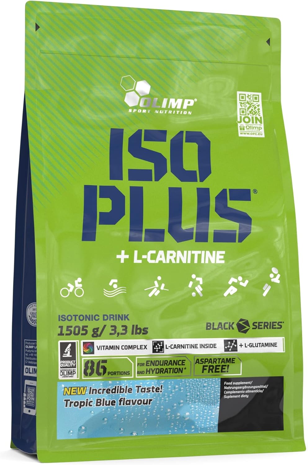 Olimp Sport Nutrition - Iso Plus Pó 1505 g Blue Tropic - 86 Doses