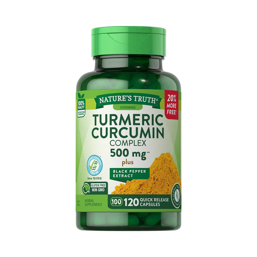Turmeric Curcumin Nature's Truth Complex 500 mg 120 Cápsulas