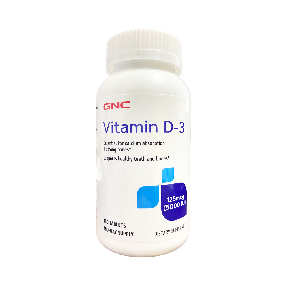 Comprimidos GNC Vitamina D-3 125 mcg