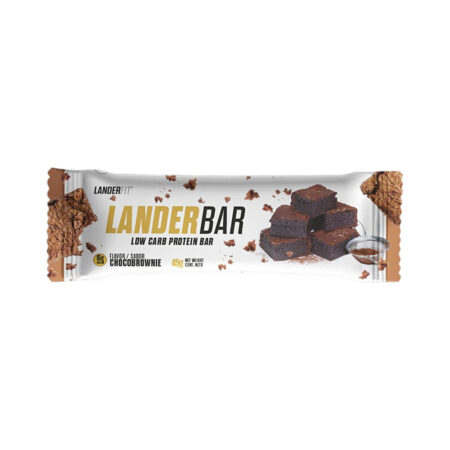 Barra de Proteína Landerfit Landerbar Low Carb Chocobrownie 45 g