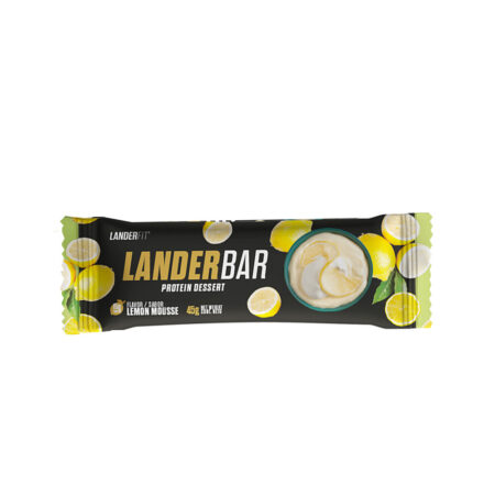 Barra de Proteína Landerfit Landerbar Lemon Mousse 45 gramos
