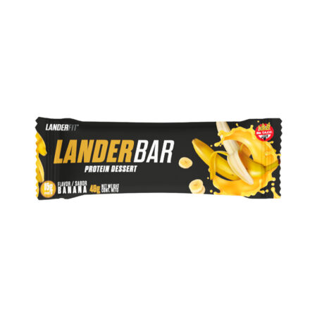 Barra de Proteína Landerfit Landerbar Protein Dessert Banana 46 g