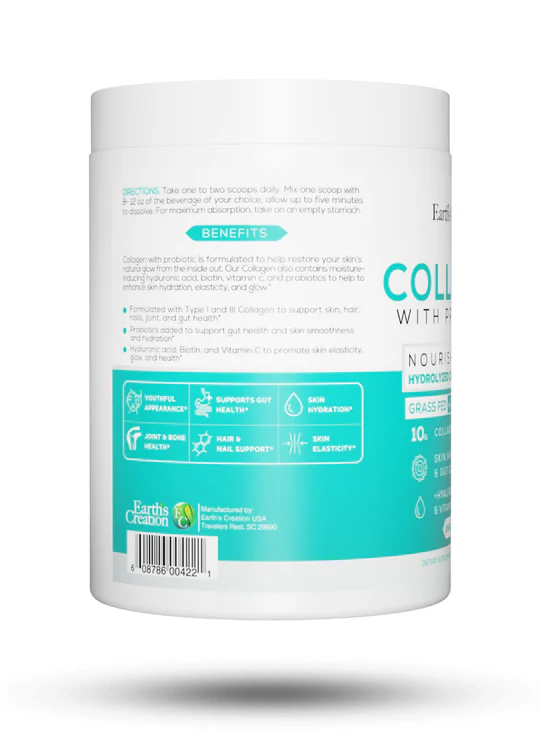 Hydrolyzed Collagen Peptides + Probiotics 275 g