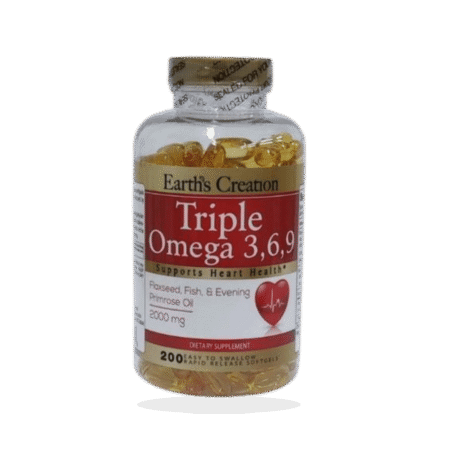 Earth's Creation - Triple Omega 3,6,9 x 200 Cápsulas Gel