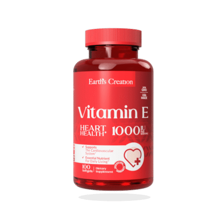 Earth's Creation -Vitamina E 450 mg 1000 UI x 100 Cápsulas Gel