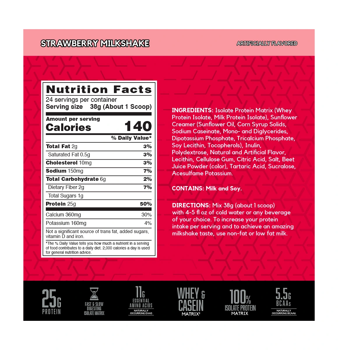 BSN - Syntha 6 Isolate Strawberry Milkshake x 2.01 lb