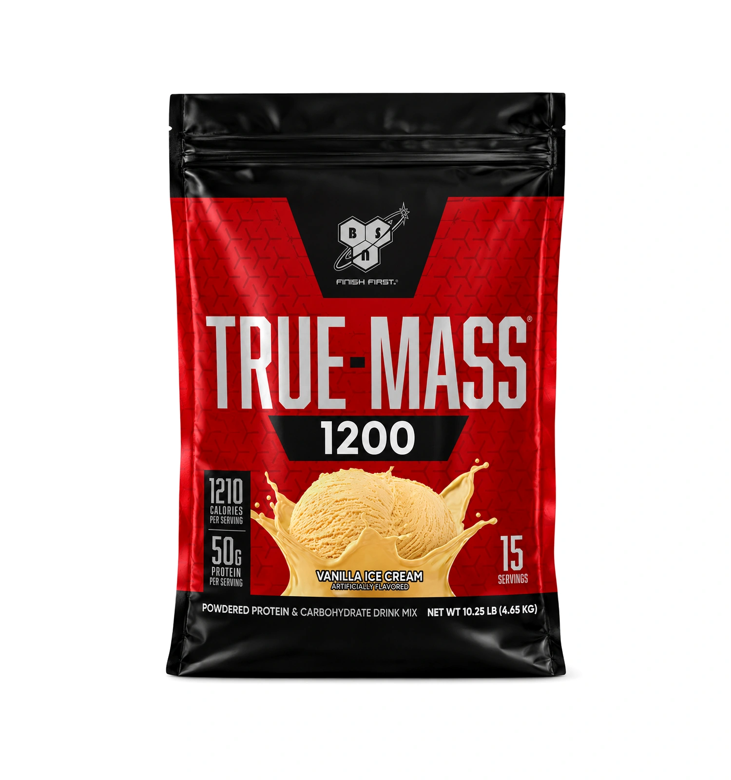BSN - True Mass Baunilha Ice Cream x 10 lb Hipercalórico